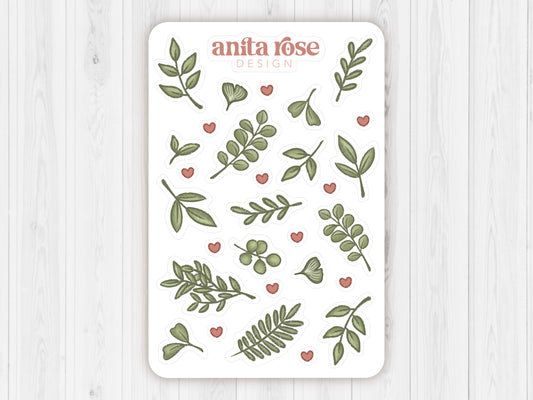 Leaves and Branches Sticker Sheet