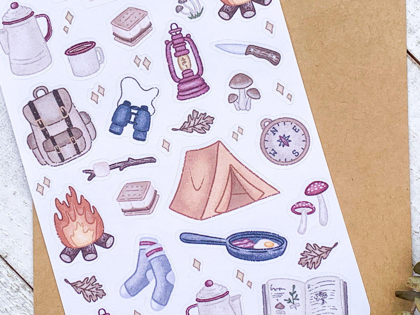Camping Trip Sticker Sheet