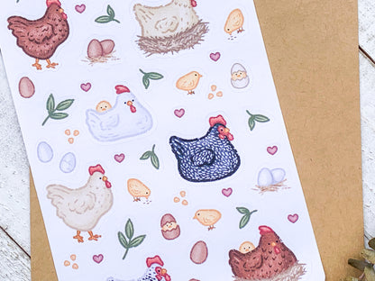 Chicken Coop Sticker Sheet