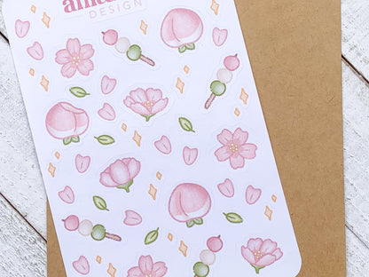 Cherry Blossom Festival Sticker Sheet
