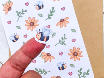 Sunflower Blooms & Bees Sticker Sheet