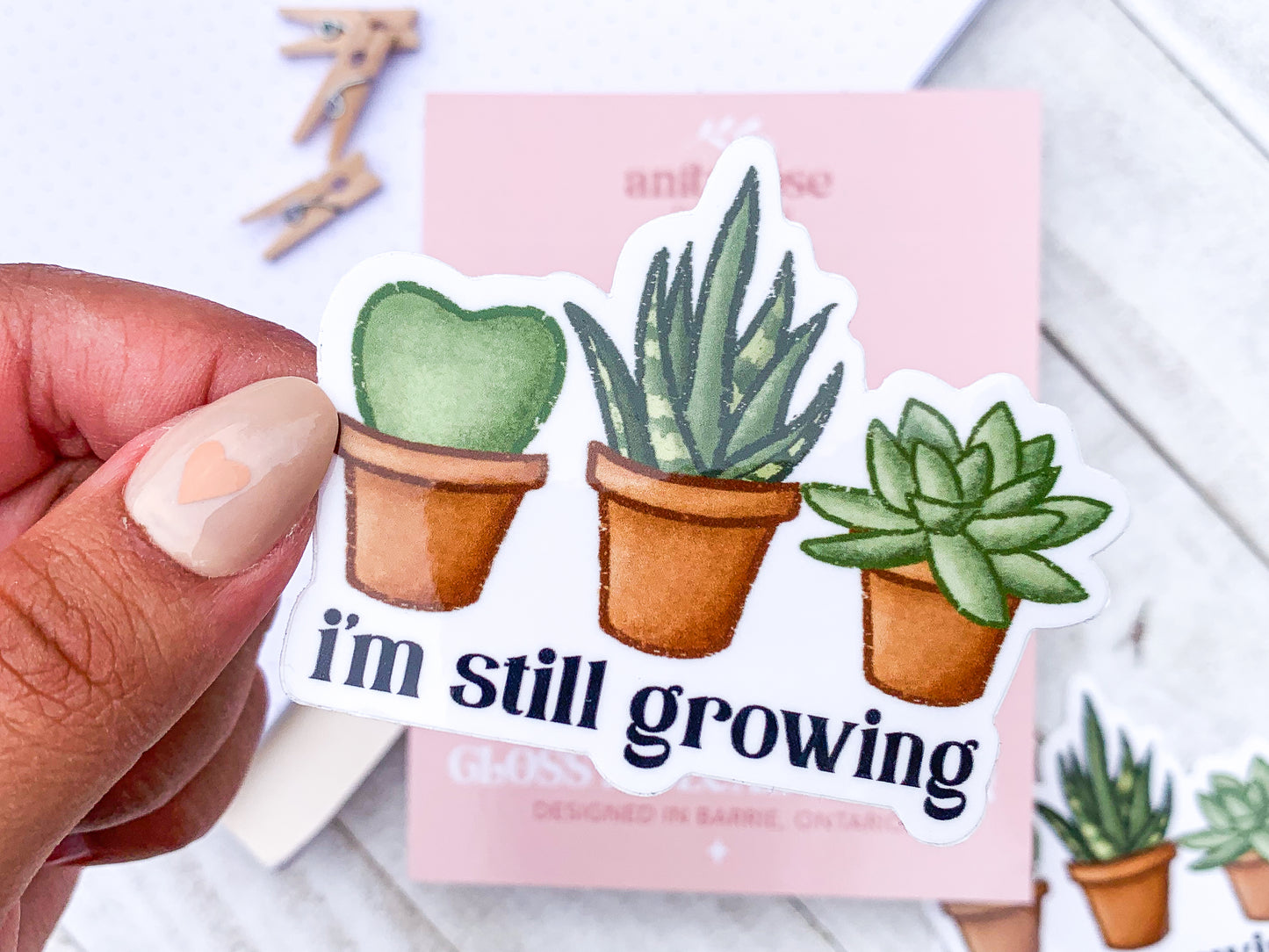 I’m Still Growing Plant Waterproof Sticker